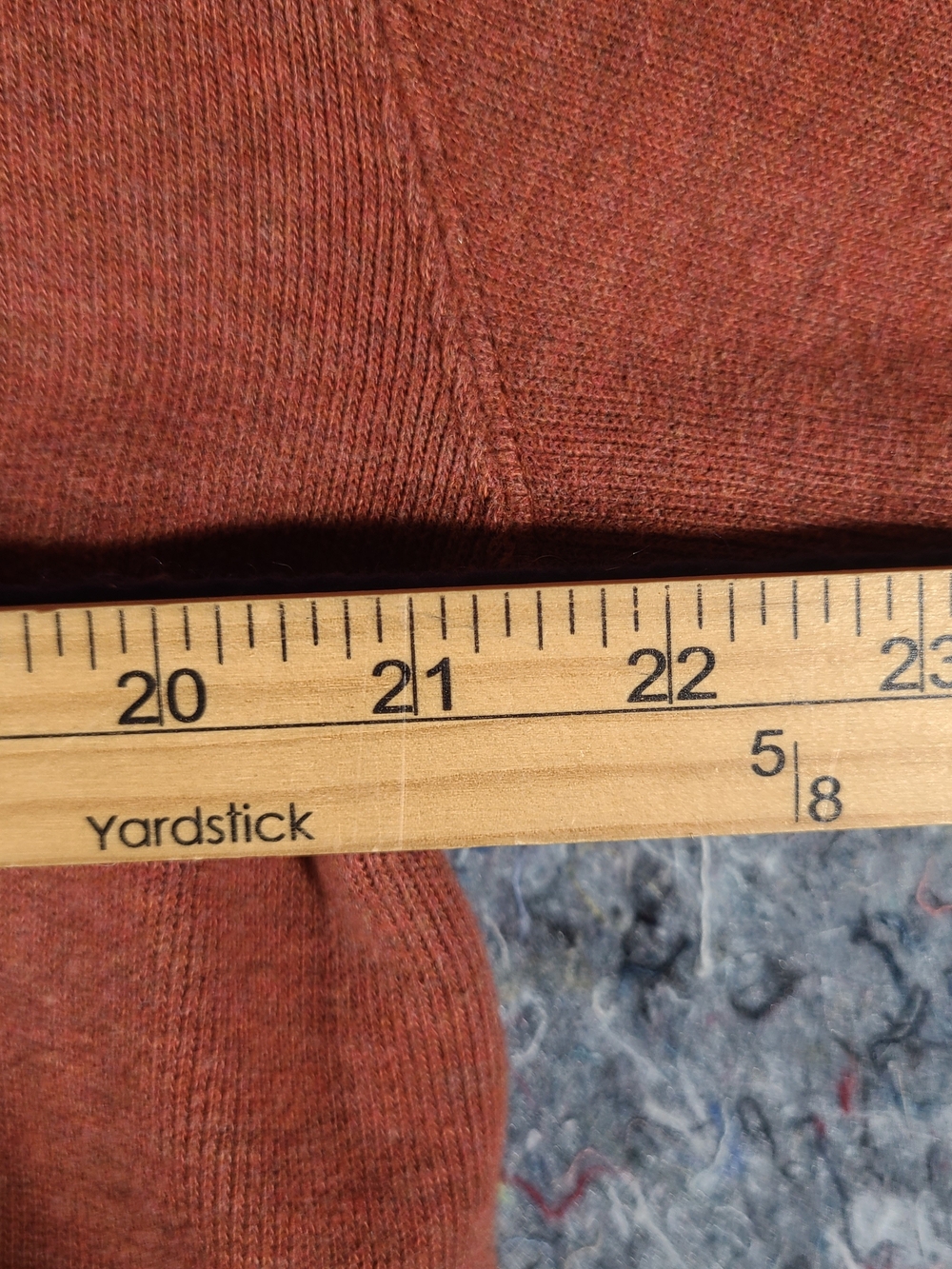 Orvis Men's Zip-Front Sweater in Rust Orange - Picture 4 of 5